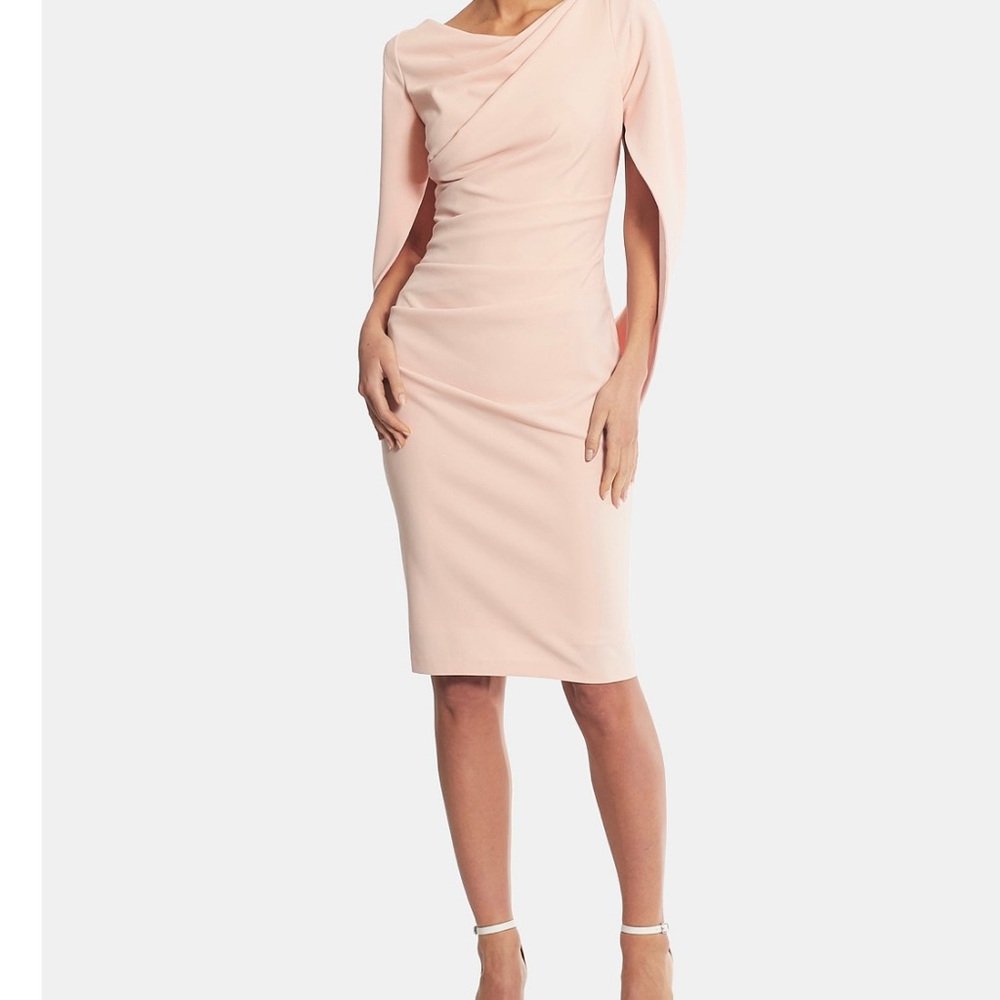 Betsy & Adam Pink Midi Dress